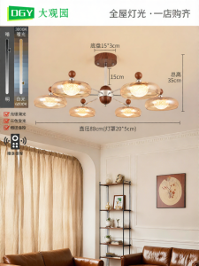 DGY | Vintage French Chandelier Glass Pendant Lighting
