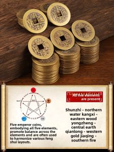 SHANYANG | Authentic Antique Brass Coins for Threshold Decoration