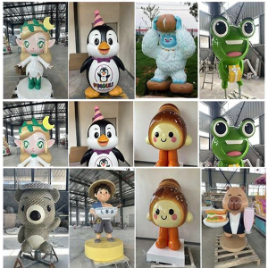 Cartoon Animal Decorative Sculpture for Outdoor Public Spaces