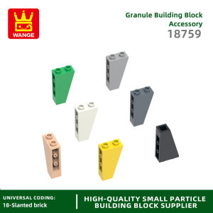 Wange 58Pcs/lot 2449 Slope Inverted 75 2x1x3 Block Moc Color Accessories Compatible with Brick DIY Childrens Toy Assembly Parts