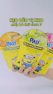 🔥  🔥 Kẹo Dẻo Trái Cây PATI Minions Hương Trái Cây Đa Vị Thơm Ngon An Toàn Cho Trẻ Em
