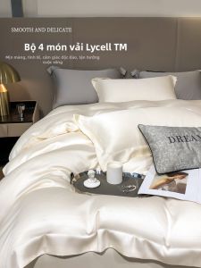 SIBAISE | Bộ Chăn Ga Gối Lụa Lyocell Sang Trọng và Mát Mẻ 4 Món