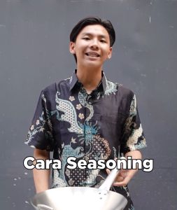 Calypso Kuali Wok Wajan Penggorengan 30-40cm Stainless Steel Gagang Kuping