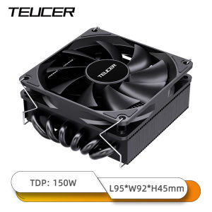 TEUCER UT45 CPU Cooler - 6 Heat Pipes TDP 150W ITX Chassis Air Cooling Radiator for AM5 AM4 Intel LGA1700 1200 2011