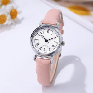 Womens Quartz Watch Exam Student Thin Strap Decorative Small Dial Exquisite Stylish Casual Daily Wear School Study Wristwatch