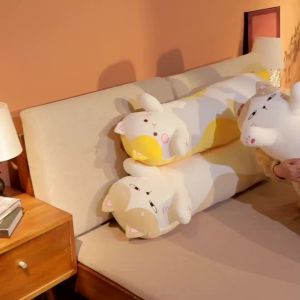90cm Large Size Cat Pillow for Girls Sleeping Leg-Supporting Side Sleeping Long Pillow Bed Pillow Boys Style Women Cushion