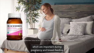 BLACKMORES Pregnancy & Breastfeeding Gold Vitamin 180 Capsules สูตรโฟลิกสูงให้สารอาหารที่จำเป็น