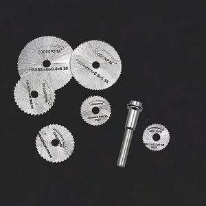 Bộ 6 Cái Lưỡi Cưa Tròn Mini Đĩa Cắt Thép Tốc Độ Cao Chuôi Phụ Kiện Dụng Cụ Khoan Xoay Cho Gỗ Nhôm Cắt -MOGEE Sh