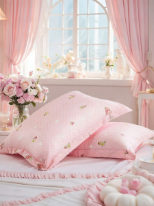 FUANNA (富安娜) | Bộ 2 Vỏ Gối Cotton Sạch 48cmx74cm