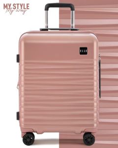 ELLE Travel Bedivere Collection 20"นิ้ว เซ็นท์ 100% PC ล้อคู่หมุน 360องศา ระบบซิปคู่นิรภัย/ซิปขยายตรงกลาง TSA Lock