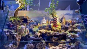 Nhà chòi 2 mái- Phụ kiện trang trí tiểu cảnh bể cá non bộ sân vườn (NS007)