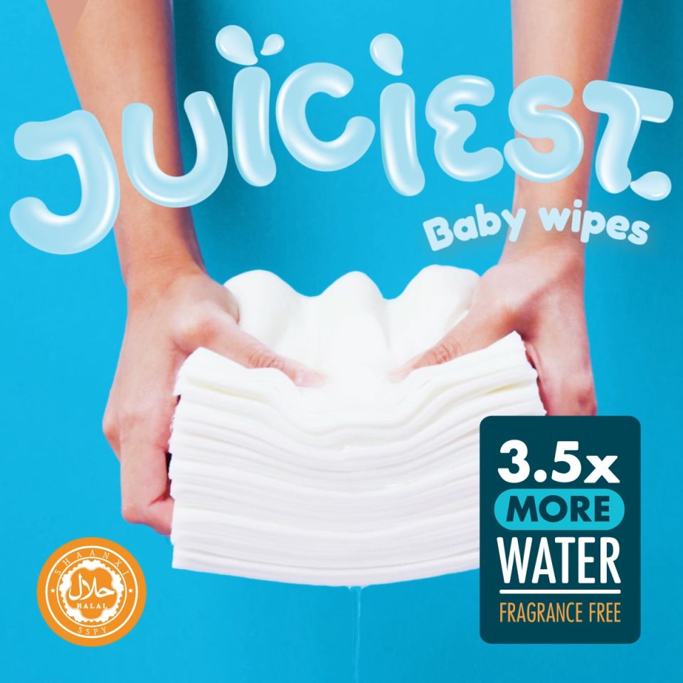 [Upgraded Formula] Hoppi Premium 99% Baby Water Wipes (80 Wipes x 3 Packs)