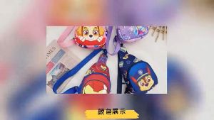 Cartoon Cross Shoulder Sling Bag Spiderman Iron Man Paw Patrol Mermaid For Kids Beg Sandang Hari Raya Beg Kanak-Kanak