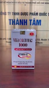 Bổ sung canxi VEGA CALCIUM K2 magie vitamin k2 mk7 giúp xương răng chắc khỏe trẻ phát triển chiều cao - Lọ 60 viên