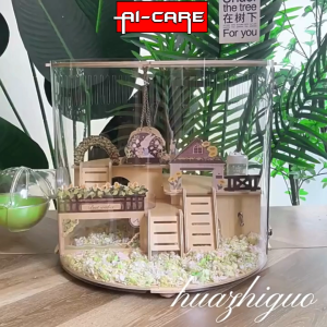 Panoramic Transparent Premium Hamster Cage Habitats With Accessories Villa Design Luxury Cage