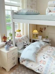 NAIYOUCHENG | Children Cartoon Cotton Bedding 3-piece Set