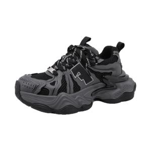 FallinMiss Casual Star Sea Thick Bottom Heightening Wide Leg Pants Dad Shoes Sporty Leisure Sneakers Youth Online Exclusive