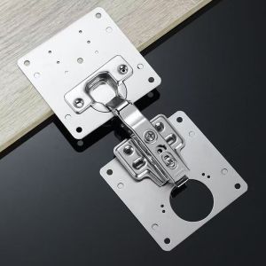 2/4/10pcs precision perforated hinge repair pieces fixed door panel suitable for storage cabinets and hardware accessories kit