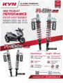 KYB Forza 300 350 K Alpha 390 mm โหลดเตี้ย โช้คแก๊ส แบรนด์ญี่ปุ่น ของแท้. 