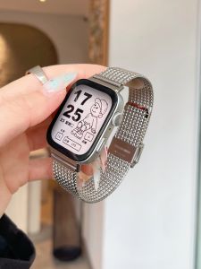 Huawei Fit3 Woven Metal Bracelet Milanese Magnetic Clasp Smart Watch Band Compatible with Huawei Watch Fit4 Elegantly Crafted