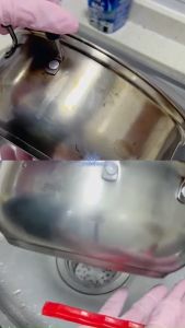 Rabito ครีมขัดคราบ ขจัดคราบ ครีมขัดหม้อดำ ขัดก้นหม้อ น้ำยาขัดหม้อดำ ขัดเครื่องครัว ขัดสแตนเลส 500กรัม