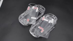 1Set Clear Crystal Protective Case Cover Hard Shell & Bulk Pack Front Rear Screen Protector  For PSV1000 2000 Game Console