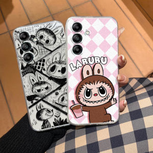 เคสโทรศัพท์Samsung A06 A16 A55 A35 A25 A15 A05s A05 A54 A34 A24 A14 M14 5G ใหม่2024ลายการ์ตูนน่ารัก Labubu นิ่มโปร่งใสปลอกซิลิโคนเคส Galaxy A55 5Gเคสโทรศัพท์