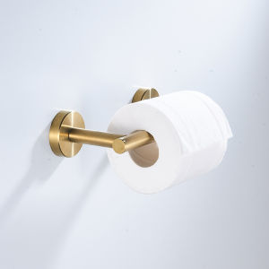 ที่ใส่กระดาษชำระแบบม้วนที่ยึดกระดาษติดผนังที่ใส่ที่ยึดกระดาษสุขาแบบตลกที่วางกระดาษชำระในห้องน้ำสีทอง