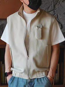 YEBO | High Street Style Stand Collar Casual Vest