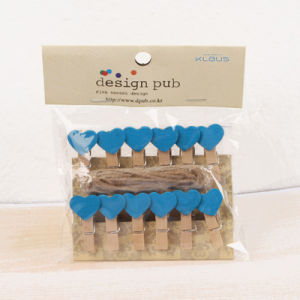 35x7mm DIY Love Red White Wood Clothes Pegs Clothespin Clips Office Party Decoration Accessories Photo Hanging Pegs