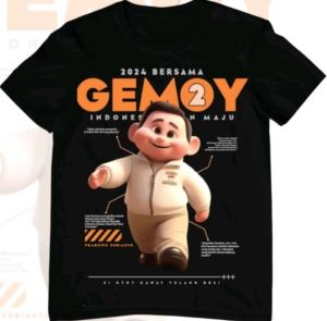 KAOS DISTRO kaos calon presiden 2024 prabowo gemoy lg viral