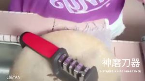 3-Stages Knife Sharpener Alat Pengasah Pisau Kitchen Easy Polish Knife Stone 三级磨刀器