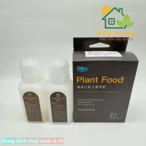 Dung dịch dinh dưỡng thủy canh Oliz Plant Food (A+B) pha 100ml