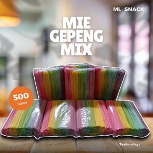 Mie Gepeng Warna Mix Manis 500gram