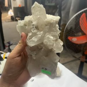 chùm thạch anh pha lê trắng tự nhiên nguyên sinh đá Việt P9