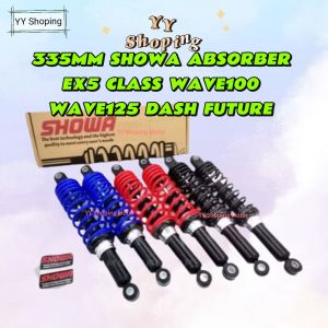 335MM SHOWA ABSORBER- EX5 CLASS WAVE100 WAVE125 DASH FUTURE E-BONUS ABSORBER WITHOUT TANK 340MM MONO SUSPENSION SHOCK