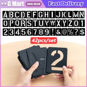 42 PCS Alphabet Number Stencils Set Layering Stencils Reusable for DIY Painting Scrapbooking Embossing Album Paper Card Template