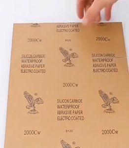 กระดาษทราย กระดาษทรายขัดน้ำ ความละเอียด60-2000 กระดาษทรายหยาบ-ละเอียด คุณภาพดี ทนน้ำ งานขัดแต่ง