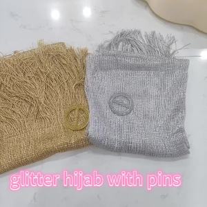 LAVEN | Gold Thread Tassel Scarf Shawl For Women Luxury Glitter Silver Scarves Ladies Fashionable Simple Party Shawls 160*50cm