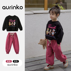 Thickened One-Piece Fleece Sweatshirt for Girls Autumn Winter Style Korean Version Cute Warm Clothes for Little Kids Girls