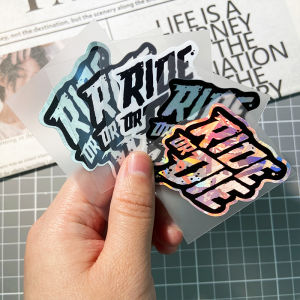 1PC RIDE OR DIE Motorcycle Stickers Waterproof DlY Motorbike Fuel Tank Helemt Road Bicycle Frame Top Tube Scooter Vinyl Decals