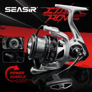 [OFFICIAL] SEASIR CYBERRON 3000 Reel Pancing Power Handle Saltwater Gulungan Reel Pancing SW Aluminum AIloy Spool 5+1BB Ball Bearings 13KG/28LB Max Drag 5.7:1 Gear Ratio Seawater-Proof Metal Gear Brass Stainless Steel Spindle Spinning Fishing Reels