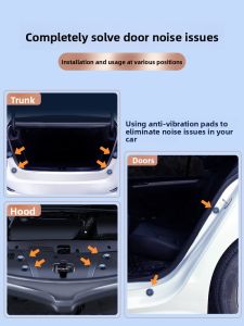 MONLEYTA | Thickened Car Door Shock Absorption Buffer Pad Bumper Guard Anti-Collision Strip Mirror Mounting Pad Vehicle Door Close Shock Pad