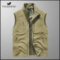 Fuguiniao Unloading Tactical Vest Coat Fashion Men's Fuguiniao Summer Photographer Waistcoat Mesh Work Sleeveless Jacket Tool Many Pocket Vest Male. 