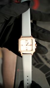 Jam Tangan Wanita Alexandre Christie Passion AC 2B32 LHLRGSLGR White Dial Grey Leather Strap