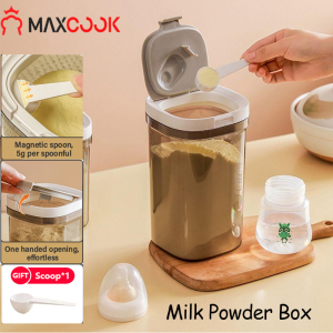 Maxcook Milk Storage Container Baby Milk Powder Airtight Container Box with Scoop&Scraper