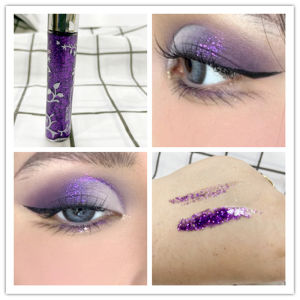 Shiny Glitter Eyeliner Stage Makeup Waterproof Liquid Eyeshadow Sparkling Powder Six One Performance Blue Rose Beauty Tool