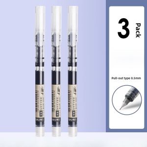 Deli Large Capacity Carbon Gel Pen Quick Dry Black Ink Student Exam Signature Pen High Volume Writing Brush Question Pen Red Blue Teacher Special