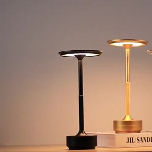 SXH  All Aluminum Bar Lamp Ho Cafe Outdoor Desk Lamp Ambience Light USB I-Shaped Bar Table Lamp Small Night Lamp