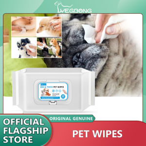Yegbong Pet Wipes 1 Pack/40 Sheets Non-woventear Stain Remover Pet Eye Alcohol Free No Wadding Pet Cleaningpet Towel Disposables Pet Clean Eyes Body Tissue Pet Disposable Deodorant Wipes Puppy Kitten RO Water Health Cleaner Pet Supplies